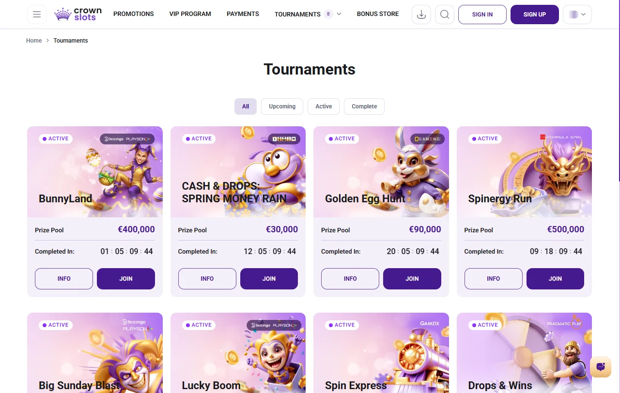 Bônus boas-vindas e promoções ativas CrownSlots Casino Brasil