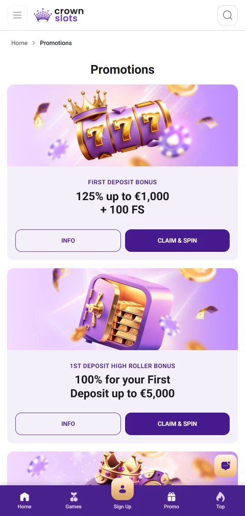 CrownSlots Casino Brasil mobile acessibilidade e jogos otimizados