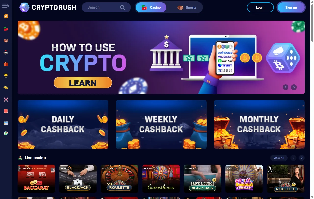 CryptoRush Casino Brasil análise completa e plataforma para brasileiros