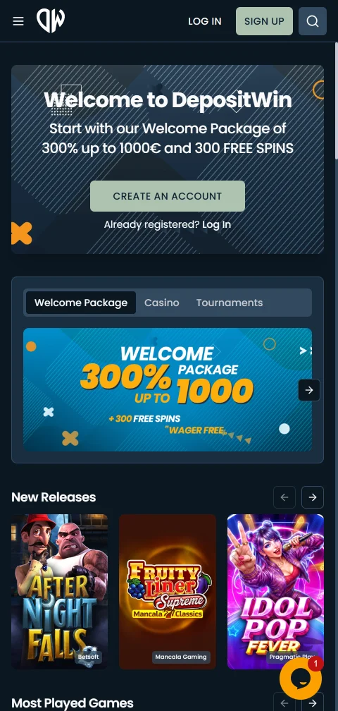 DepositWin Casino Brasil mobile acessível em smartphones Brasil