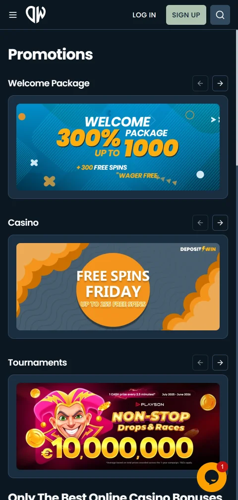 Pagamentos PIX e saques no DepositWin Casino Brasil mobile