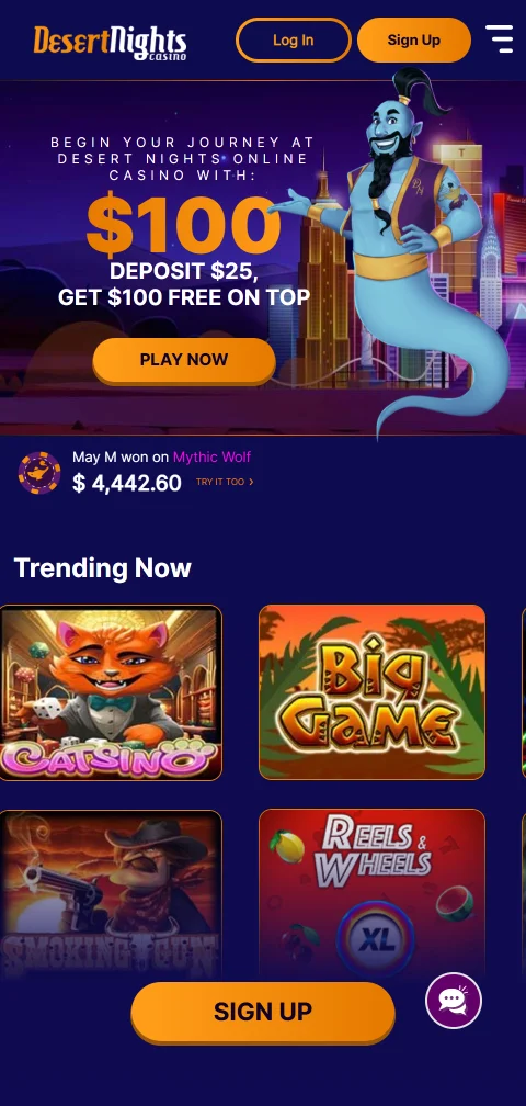 Experiência mobile e acessibilidade no Desert Nights Casino Brasil