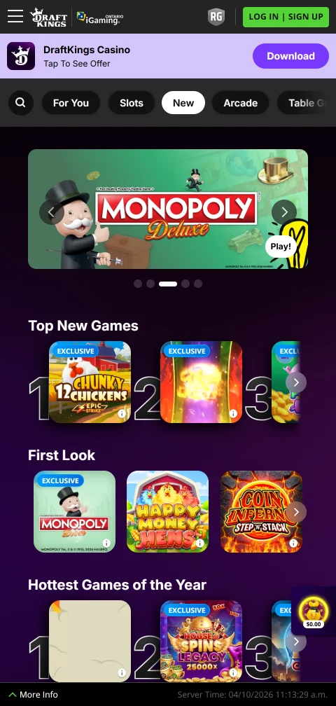Pagamentos depósitos saques DraftKings Casino Brasil mobile