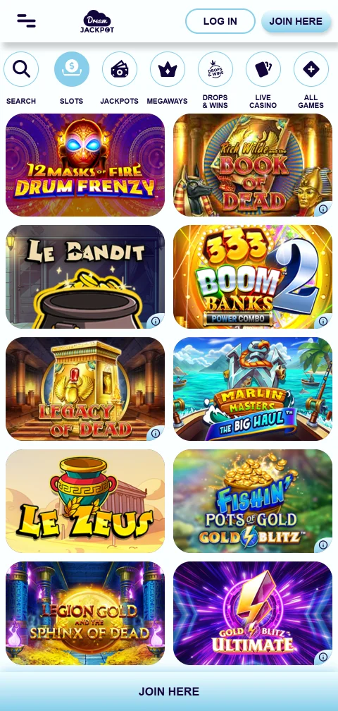 Métodos de depósito e saque Dream Jackpot Casino Brasil