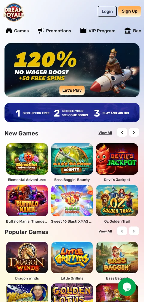 DreamRoyale Casino Brasil mobile acessibilidade jogos smartphone