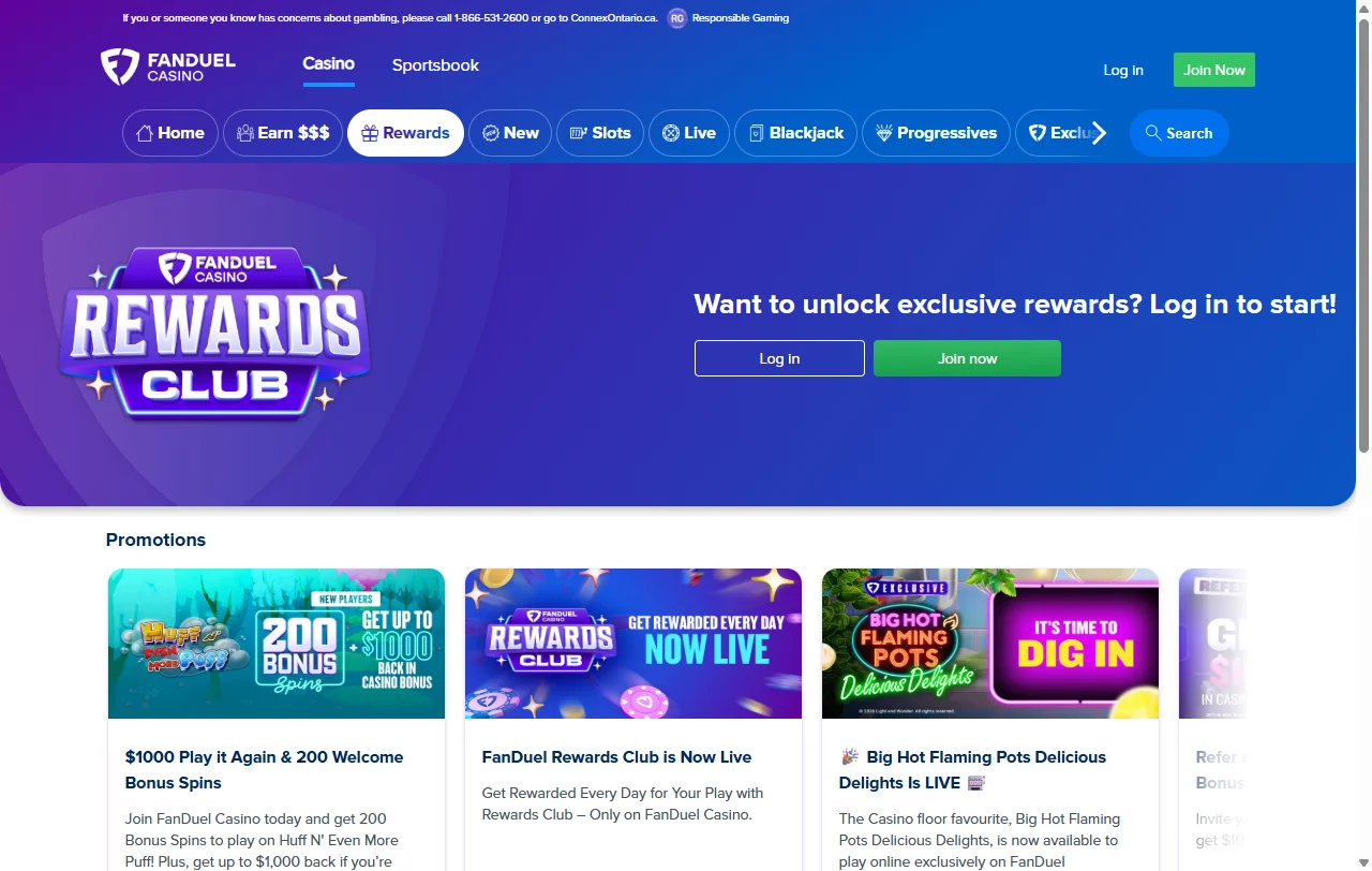 Ofertas de bônus e promoções do FanDuel Casino Brasil