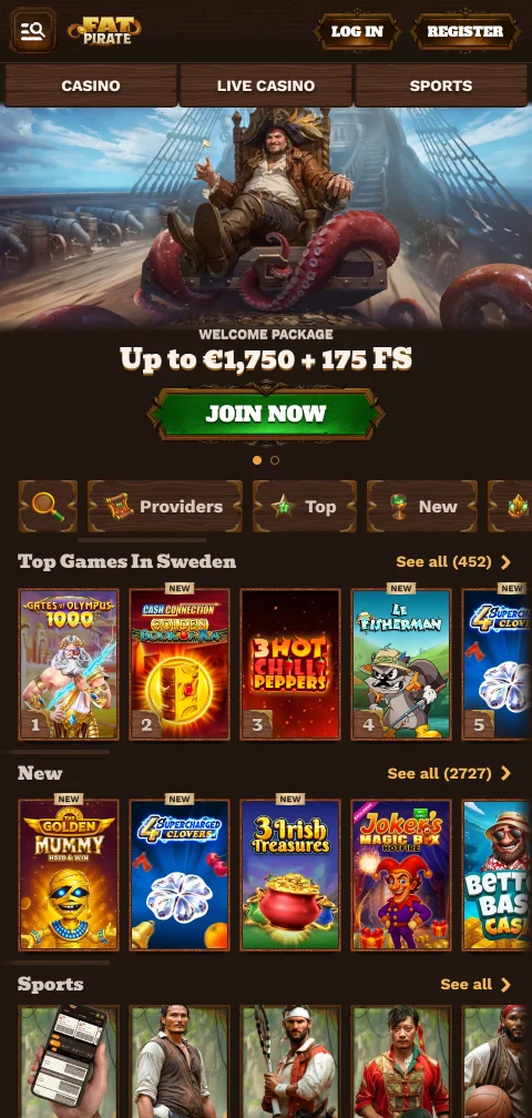 Jogos mobile responsivos Fat Pirate Casino Brasil acessíveis