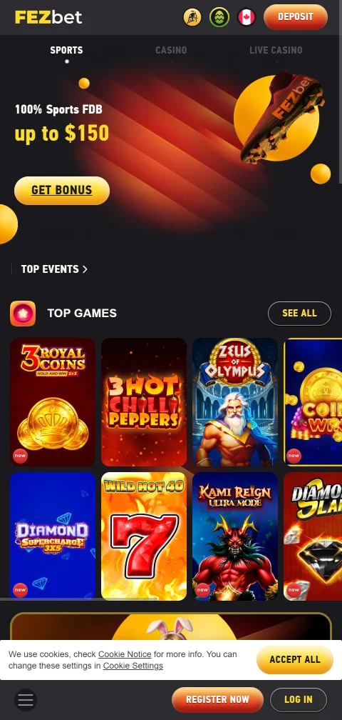 Jogos mobile responsivos da FezBet Casino Brasil