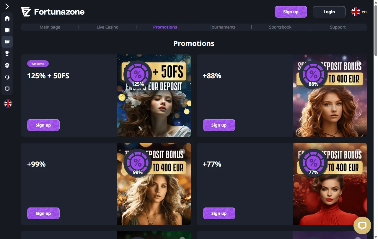 Jogos slots e provedores no FortunaZone Casino Brasil