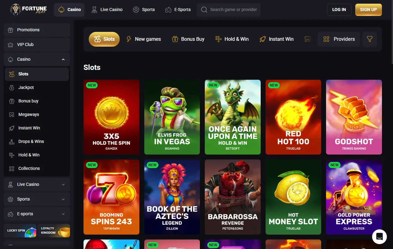 Bônus promoções e ofertas bem-vindas Fortuneplay Casino Brasil