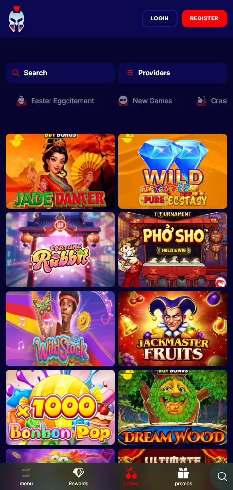 Experiência móvel de Gladiatorsbet Casino Brasil com navegador responsivo e acesso a 2.500+ títulos sem aplicativo