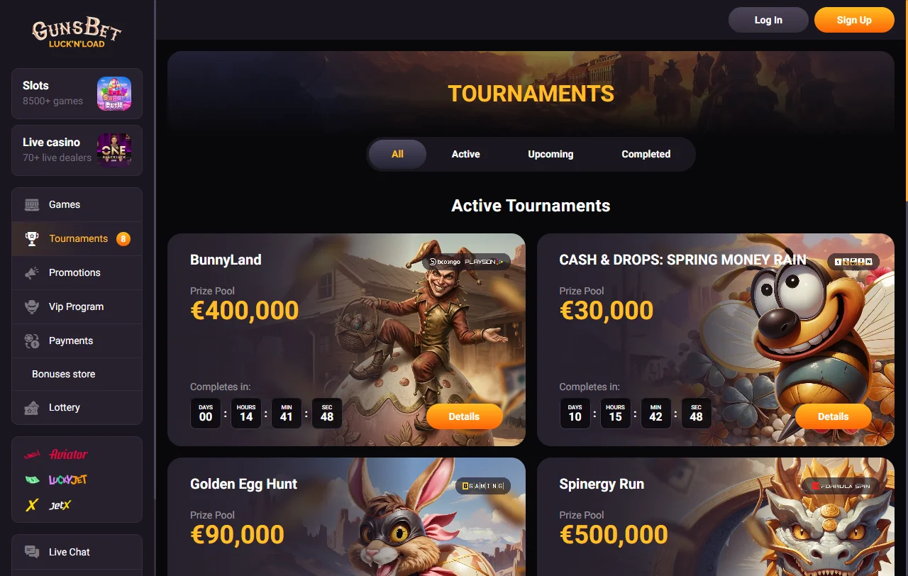 Seleção de jogos e provedores de software em Gunsbet Casino Brasil
