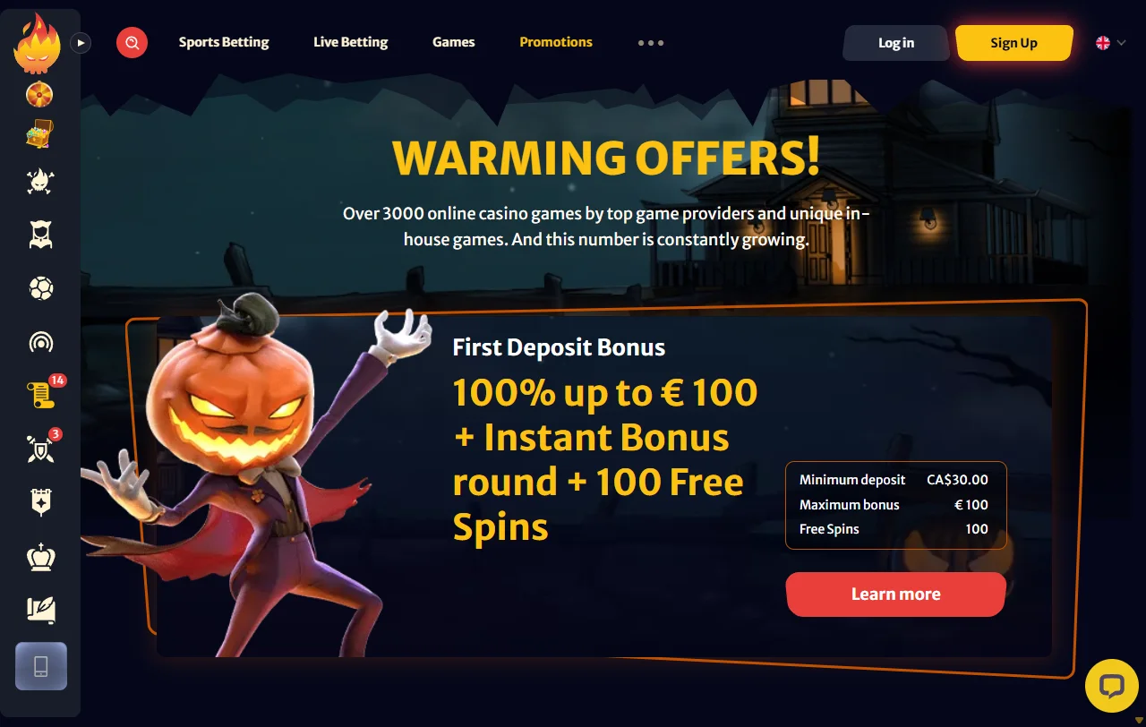 Jogos slots e live casino disponíveis no HellSpin Casino Brasil
