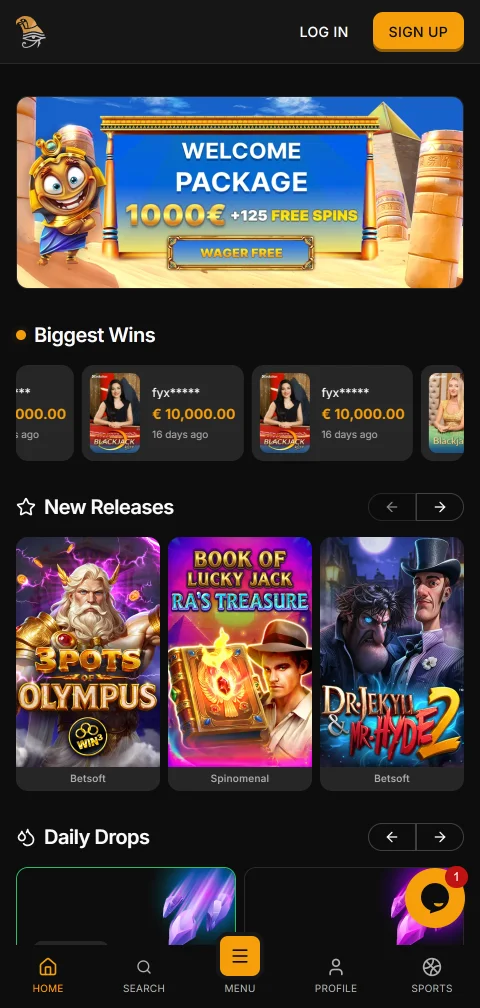 Jogos mobile acessíveis no Horus Casino Brasil
