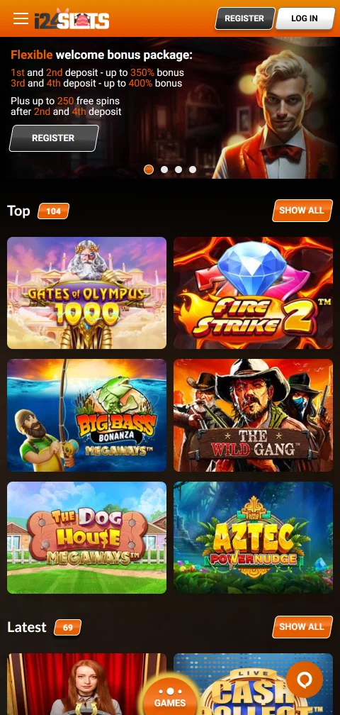 Jogos mobile e compatibilidade i24Slots Casino Brasil smartphone