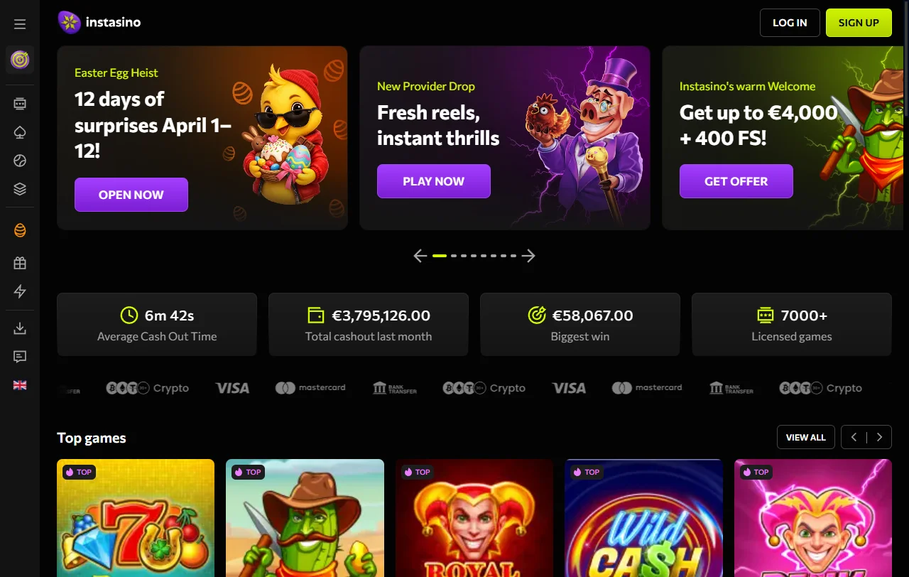 Instasino Casino Brasil análise completa plataforma jogos Brasil