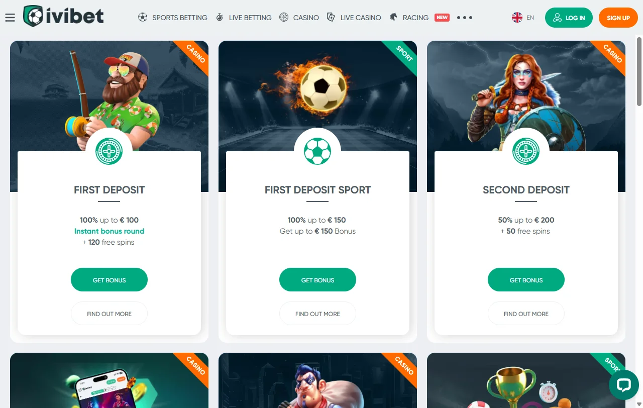 Bônus de boas-vindas e promoções Ivibet Casino Brasil