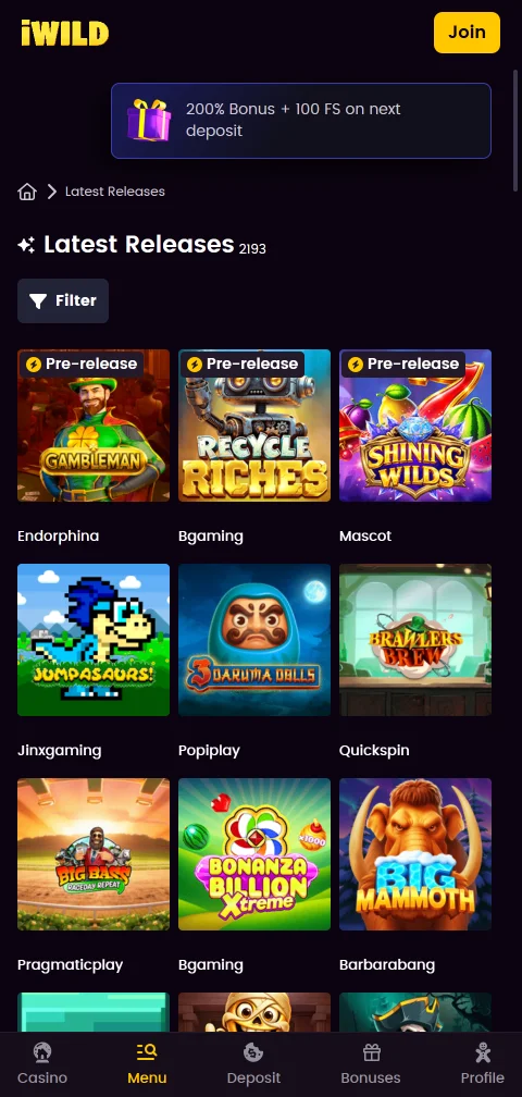 Opções banking depósitos saques PIX iWild Casino Brasil rápidos