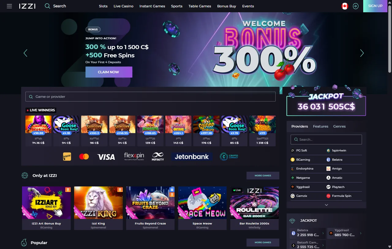 Izzi Casino Brasil - visão geral completa da plataforma e catálogo de jogos