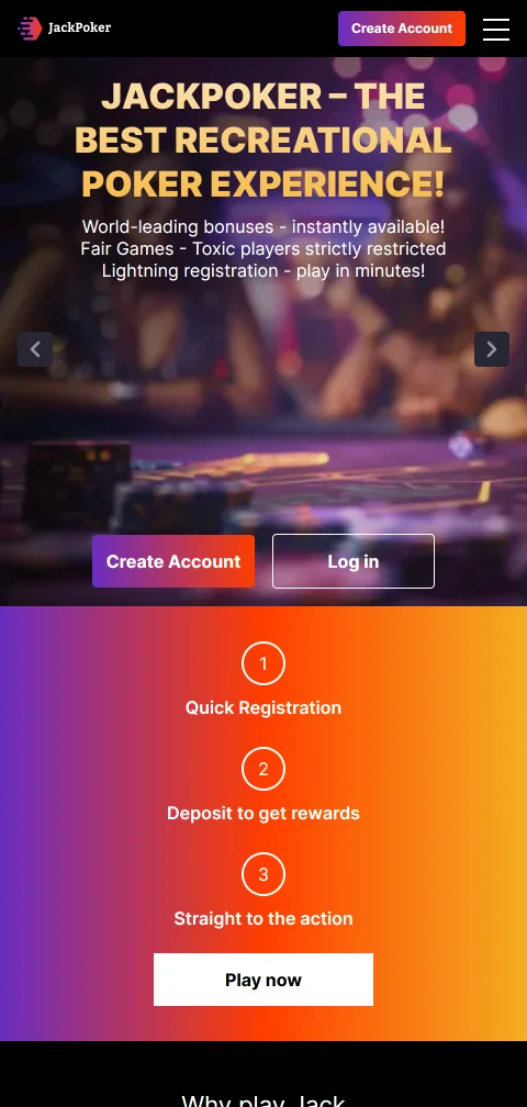 Compatibilidade mobile e jogos no JackPoker Casino Brasil