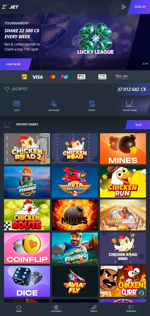 Aplicativo mobile do Jet Casino Brasil otimizado para iPhone e Android