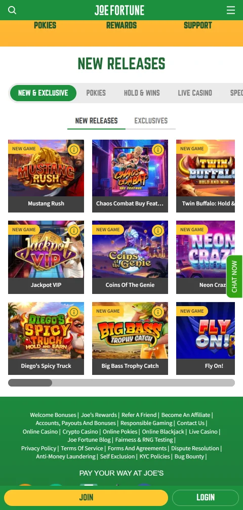 Licenças segurança proteção Joe Fortune Casino Brasil Curaçao