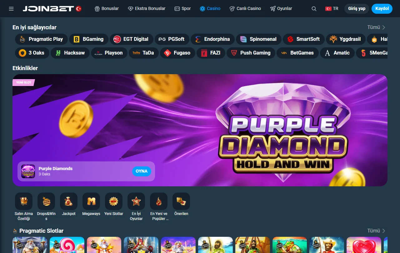 Promoções bônus e ofertas Joinbet Casino Brasil detalhadas