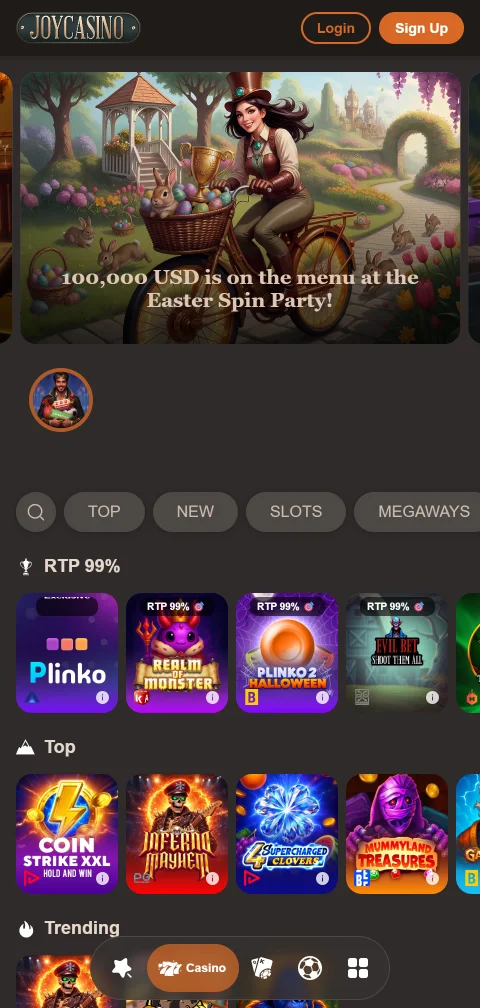 Experiência mobile e acessibilidade no Joycasino Casino Brasil
