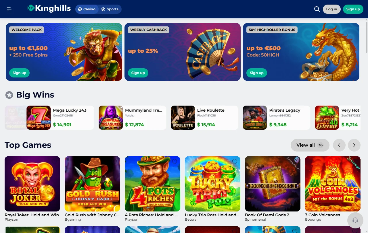 KingHills Casino Brasil análise completa para jogadores brasileiros