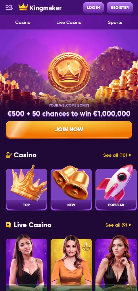 Kingmaker Casino Brasil mobile acessibilidade e jogos