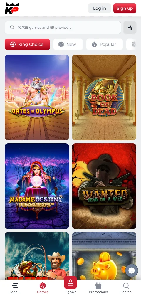 Pagamentos depósitos saques KingPari Casino Brasil