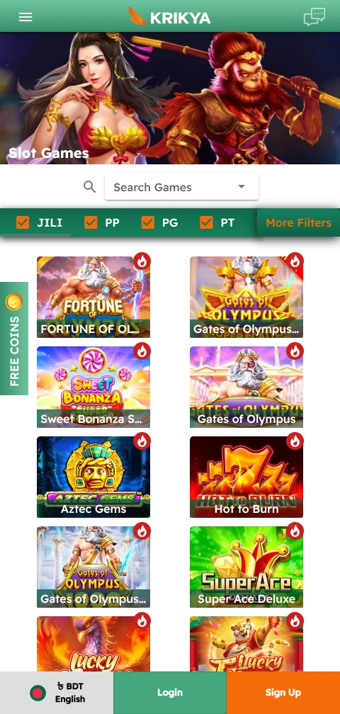Pagamentos depósitos saques no Krikya Casino Brasil mobile