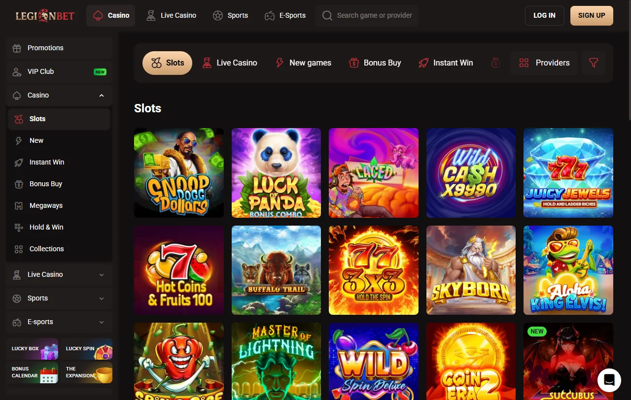 Promoções e bônus bem-vindos Legionbet Casino Brasil detalhados