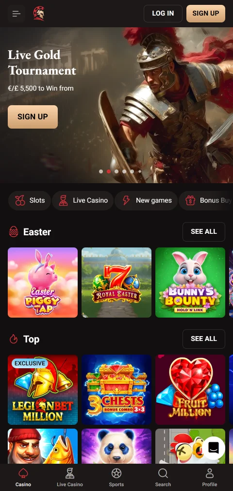 Jogos mobile acessíveis Legionbet Casino Brasil em qualquer dispositivo