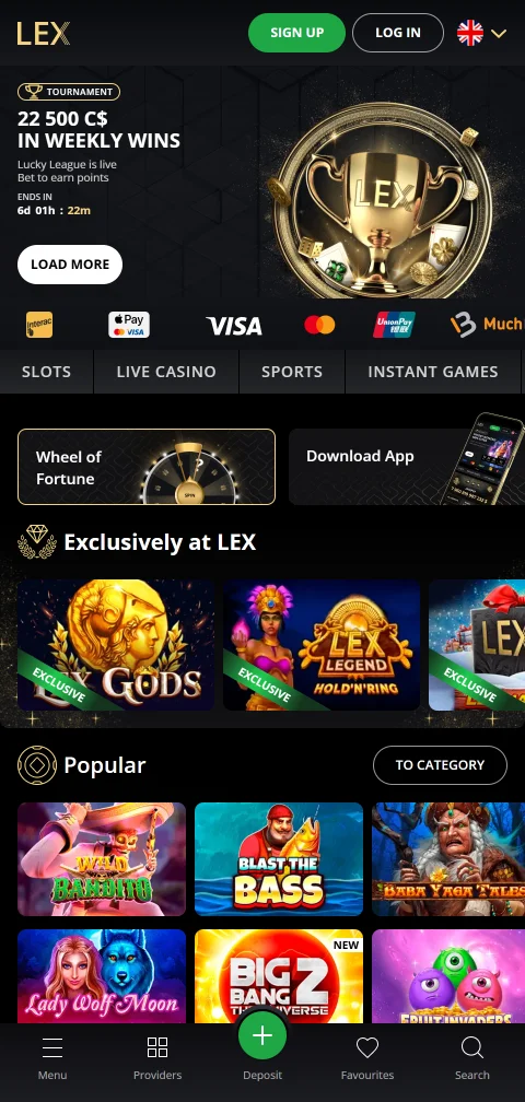 Jogos móveis acessíveis Lex Casino Brasil responsivo