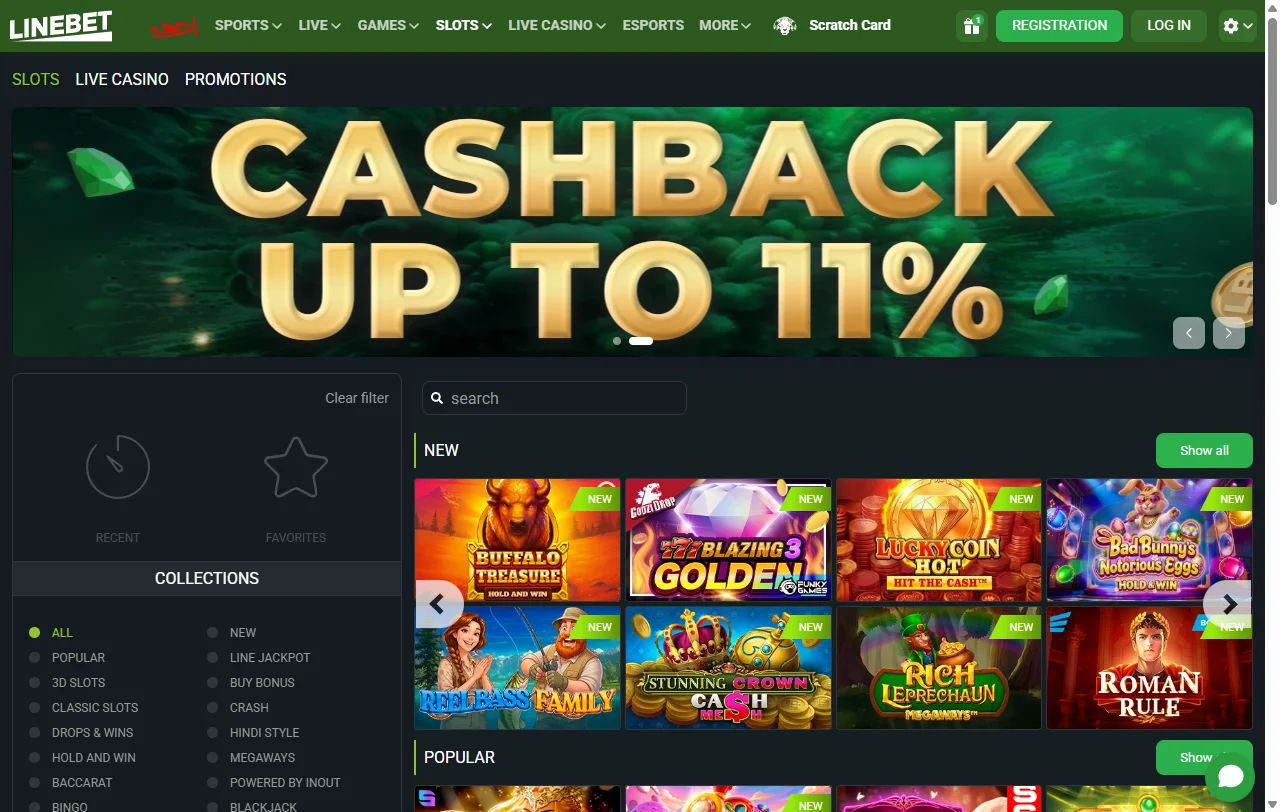 Bônus de boas-vindas Linebet Casino Brasil com 100% até R$ 1.000 e 50 rodadas grátis em slots populares