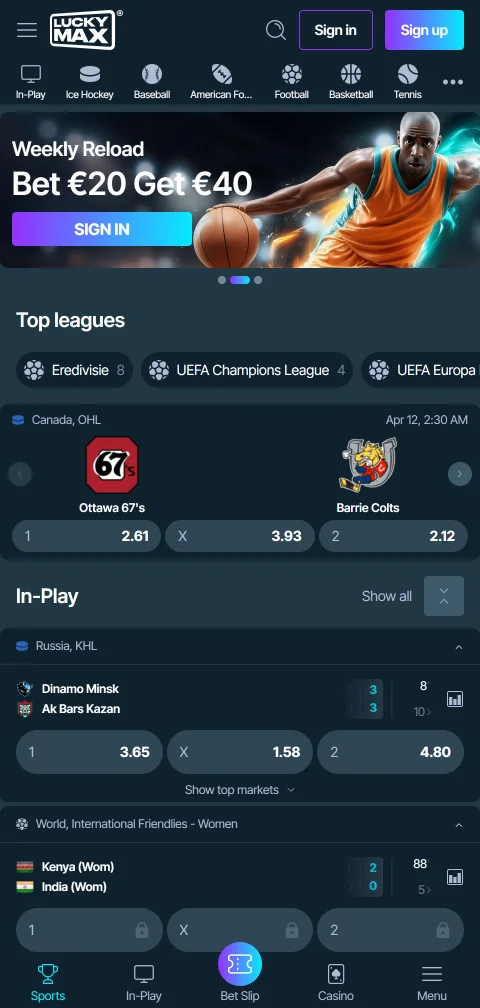 Jogos móveis responsivos no Lucky Max Casino Brasil