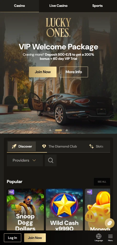 Lucky Ones Casino Brasil em dispositivos móveis - experiência de jogo responsivo para iOS e Android