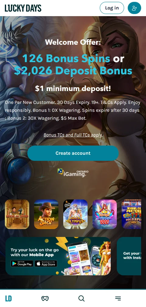 LuckyDays Casino Brasil mobile acessibilidade e jogos otimizados