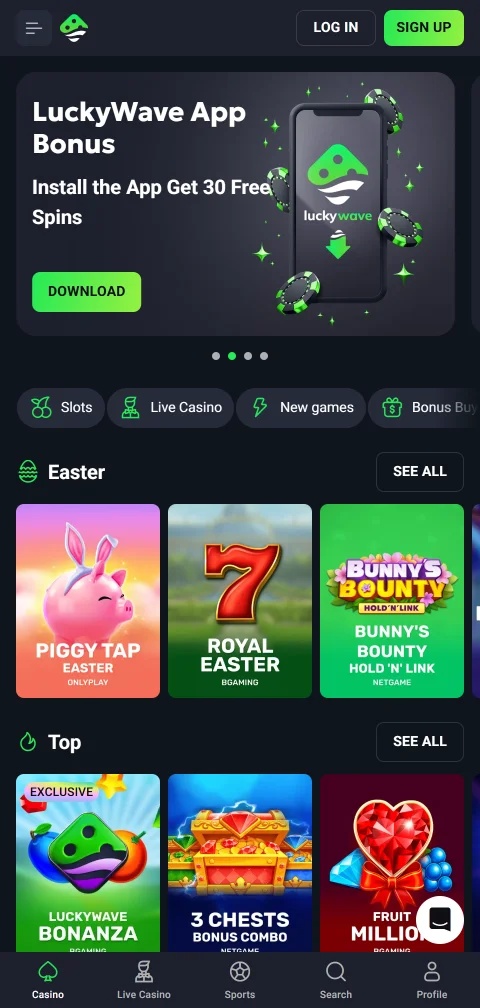 Compatibilidade mobile completa do LuckyWave Casino Brasil em dispositivos iOS e Android