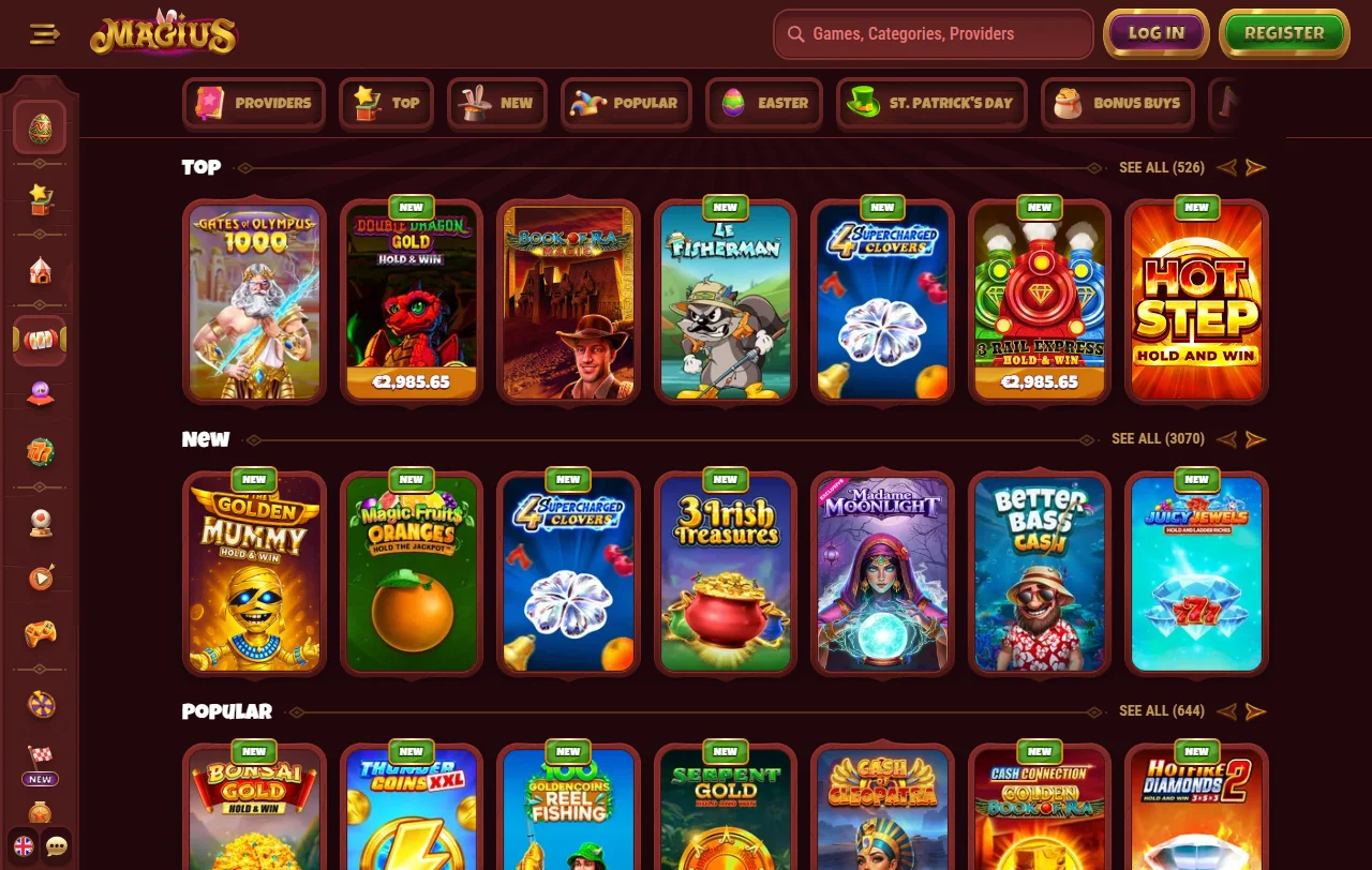 Bônus de boas-vindas e promoções semanais oferecidas em Magius Casino Brasil