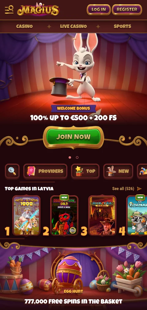 Magius Casino Brasil versão mobile otimizada para smartphone com acesso a todos os jogos