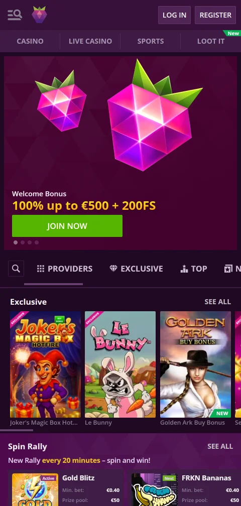 Jogos mobile acessíveis Malina Casino Brasil