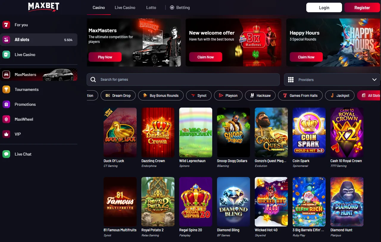 Bônus de boas-vindas e promoções contínuas oferecidas por Maxbet Casino Brasil