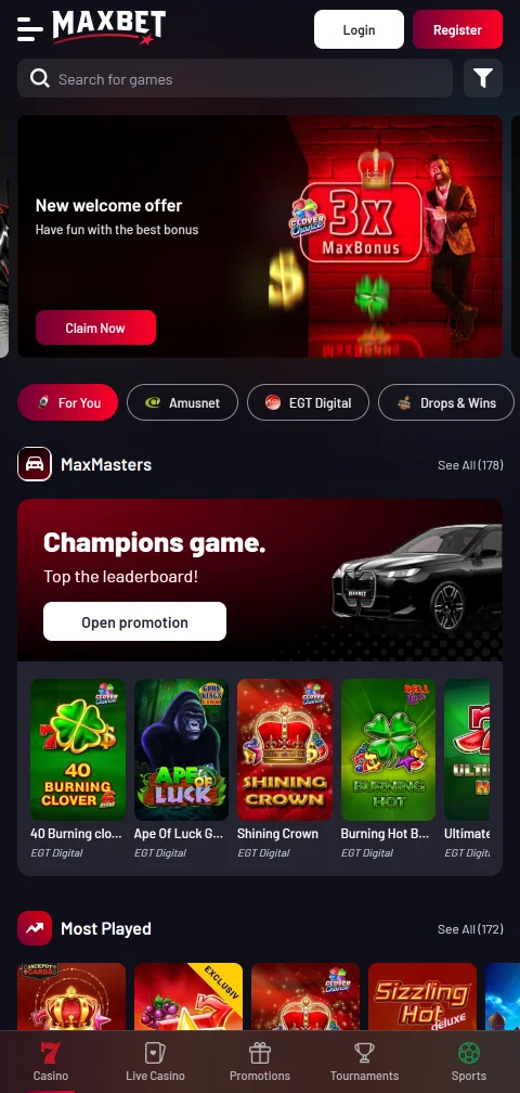 Maxbet Casino Brasil - experiência de jogo mobile otimizada para smartphones Android e iOS