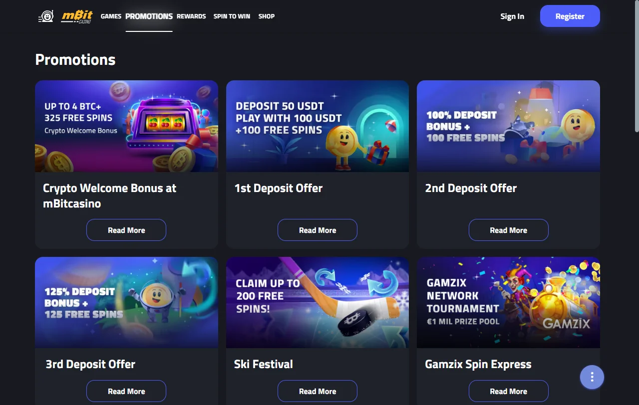 Bônus promoções ofertas mBit Casino Brasil