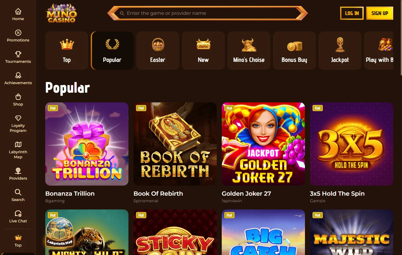 Bônus promoções ofertas bem-vindo MinoCasino Brasil termos