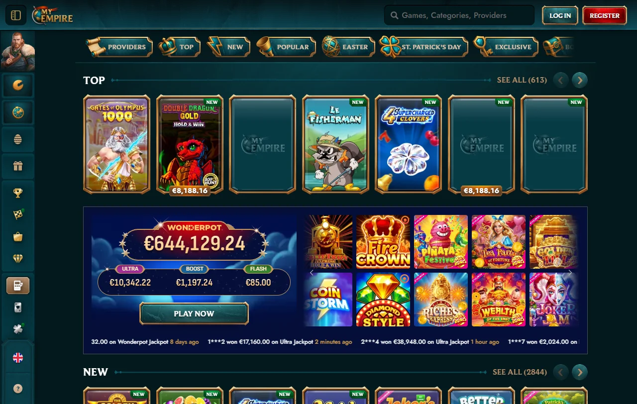Promoções bônus e ofertas bem-vindas MyEmpire Casino Brasil