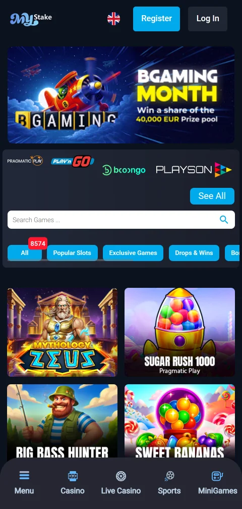 Opções de depósito e saque PIX no MyStake Casino Brasil mobile