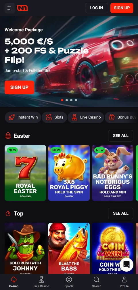Experiência mobile e jogos na N1Bet Casino Brasil em smartphones